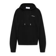 Off White Sweatshirt med logotyp Black, Herr