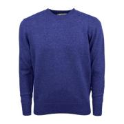 Cashmere Company Rundhalsad Tröja Blue, Herr