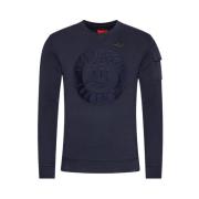 Aeronautica Militare Crew Neck Sweatshirt Blue, Herr