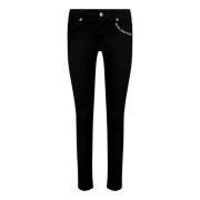 Versace Jeans Couture Slim Fit Denim Jeans Black, Dam