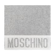 Moschino Halsduk med logo Gray, Unisex