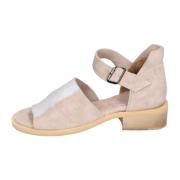 Moma Vintage Mocka Sandaler för Kvinnor Beige, Dam