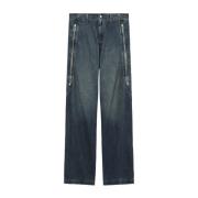 MM6 Maison Margiela Blå raka jeans Blue, Herr