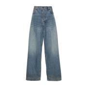 Haikure Boyfit Over Jeans Blue, Dam