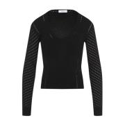 Max Mara Nadar V-Neck Sweater Black, Dam