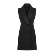 Max Mara Paljett Eiffel Mini Klänning Black, Dam