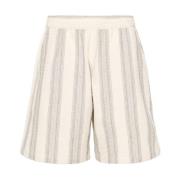 Carhartt Wip Texturerad Bomullsvåffel Randiga Shorts Beige, Herr