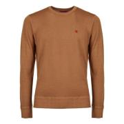 Gallo Lyxig Ull Crew-Neck Tröja Brown, Herr