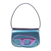 Diesel Iridescent Läder Axelväska Multi Multicolor, Dam