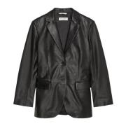 Marc O'Polo Läderblazer regular Black, Dam