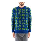 Corsinelabedoli Monogram Logo Ull Jumpers Multicolor, Herr