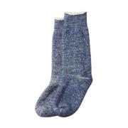 RoToTo Djup Ocean Dubbel Ansikte Crew Sockor Blue, Herr