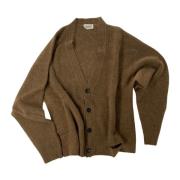 Atomofactory Förstörd Sand Cardigan Brown, Dam