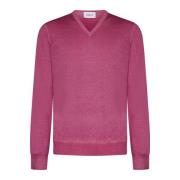 D4.0 Fuchsia Ull Crew-Neck Jumper Pink, Herr