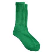 RoToTo Grön Löst Päls Besättning Strumpor Green, Unisex