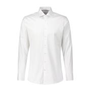 Fakts Klassisk Slim-Fit Bomullsskjorta White, Herr