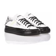 Mimanera Handgjorda Svart Vita Sneakers Garage Dip White, Herr