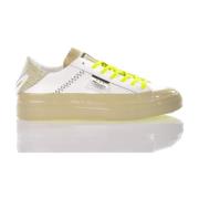 Mimanera Handgjorda Beige Vita Sneakers Multicolor, Herr