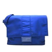 Fendi Vintage Pre-owned Nylon crossbodyvskor Blue, Dam