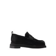 Simone Rocha Svart Läder Heart Toe Loafers Black, Dam