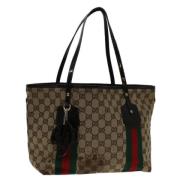 Gucci Vintage Pre-owned Canvas totevskor Brown, Dam