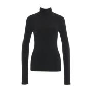 Norma Kamali Svart Turtleneck Top Damkläder Black, Dam