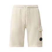 C.p. Company Cargo Ficka Bermuda Shorts White, Herr