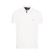 Tommy Hilfiger Check Polo Ancient White White, Herr