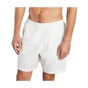 Ami Paris Stiliga Badshorts för Stranddagen White, Herr