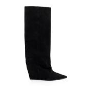 Vic Matié Svart Cocoon Minimalistisk Boot Black, Dam