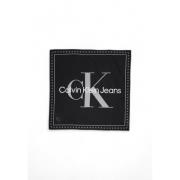 Calvin Klein Svart Tryckt Bomullsscarf Black, Dam