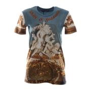 Dolce & Gabbana Dam Angels Kortärmad T-shirt Blue, Dam