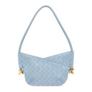 Bottega Veneta Solstice Mini Axelväska Blue, Dam