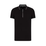 Armani Exchange Logotypad Polotröja Black, Herr