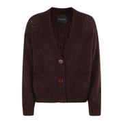 Roberto Collina Stilfull Cardigan för Män Brown, Dam