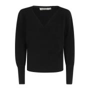 Simkhai Mysig Stickad Pullover Sweater Black, Dam