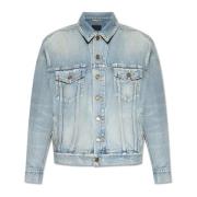 Saint Laurent Oversize denimjacka Blue, Dam