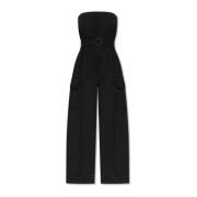 Saint Laurent Off-shoulder jumpsuit Black, Dam