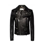 Saint Laurent Bikerjacka Black, Dam