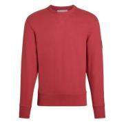 Calvin Klein Badge Hoodie Red, Herr