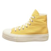 Converse Chuck Taylor All Star Platform Lift Hi Glitter Sneakers Yello...