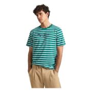 Pepe Jeans Randig Eggo T-shirt Green, Herr