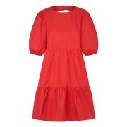 Pepe Jeans Short Dresses Red, Dam