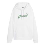 Puma Ess+ Script Hoodie White, Dam