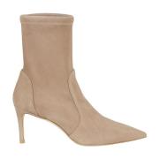 Stuart Weitzman Stretch Bootie Beige, Dam