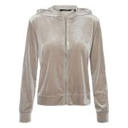 Vero Moda Dana Zip Hoodie Jacket Gray, Dam