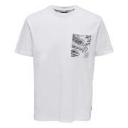 Only & Sons T-shirt White, Herr