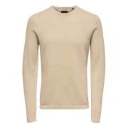 Only & Sons Tröja Beige, Herr