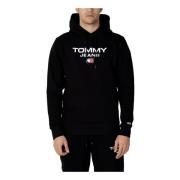 Tommy Jeans Svart Huvtröja Herrmode Black, Herr