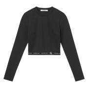 Calvin Klein Jeans Milano Långärmad T-shirt Black, Dam